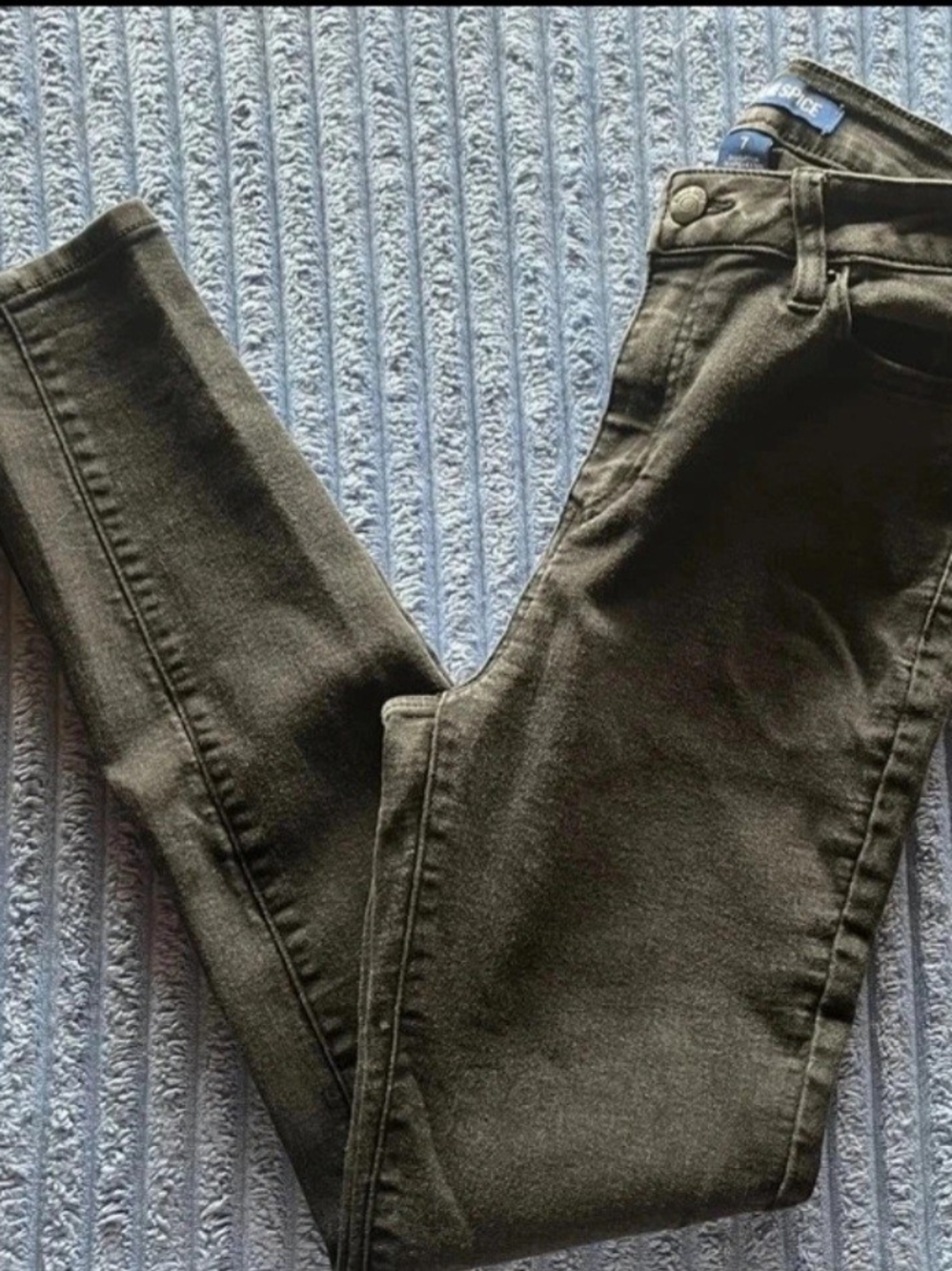 Blue Spice Olive Skinny Jeans